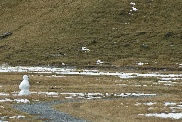 Schneemann auf der Engstligenalp