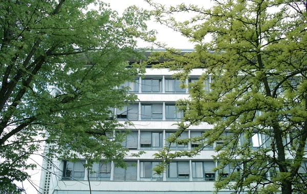 Blick beim Mittagessen am Cern
