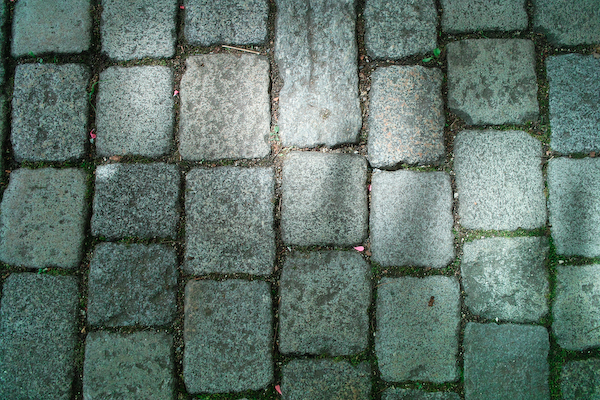 Kopfsteinpflaster in Ligerz