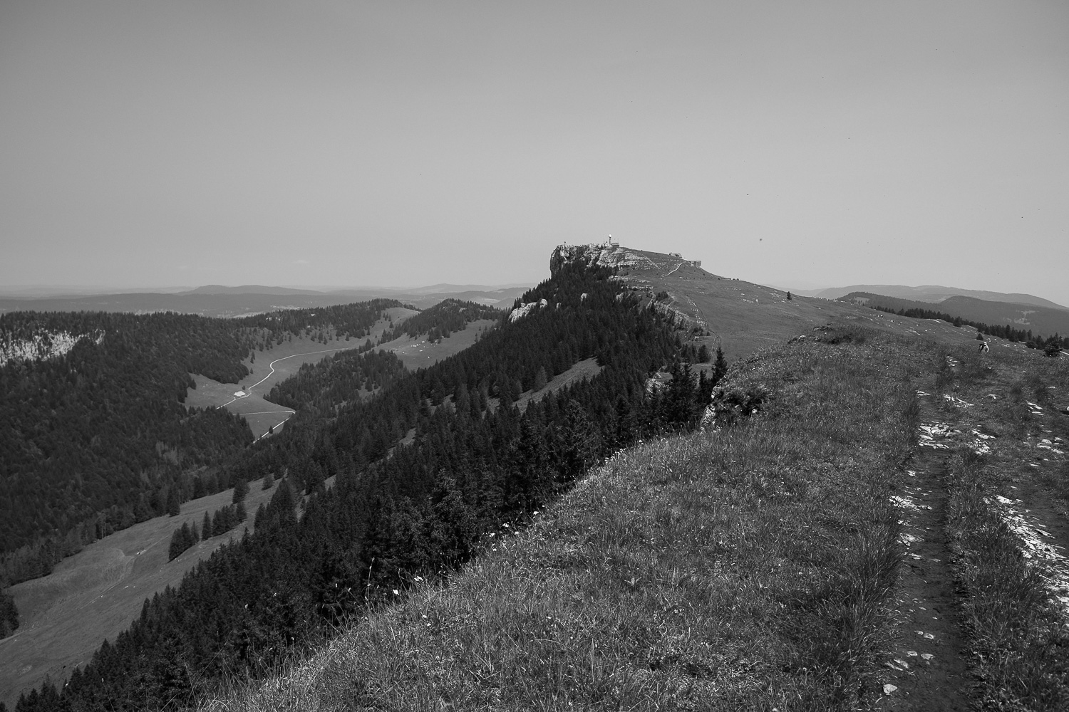 Chasseron, von den Petites Roches aus gesehen